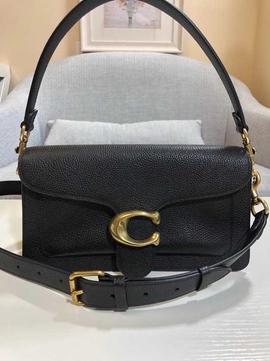Coach Handbags - Coach Tabby Black Shoulder Bag Pebbled Leather Classic